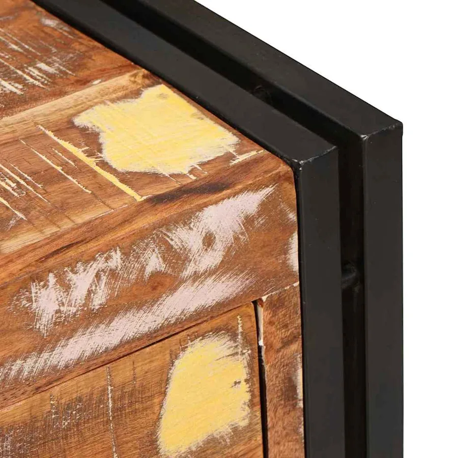 Buffet avec tiroir Marron 66 x 33 x 70 cm Bois massif recyclé - 10