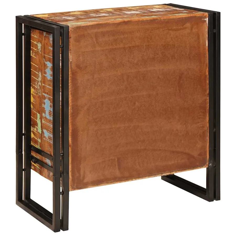 Buffet avec tiroir Marron 66 x 33 x 70 cm Bois massif recyclé - 7