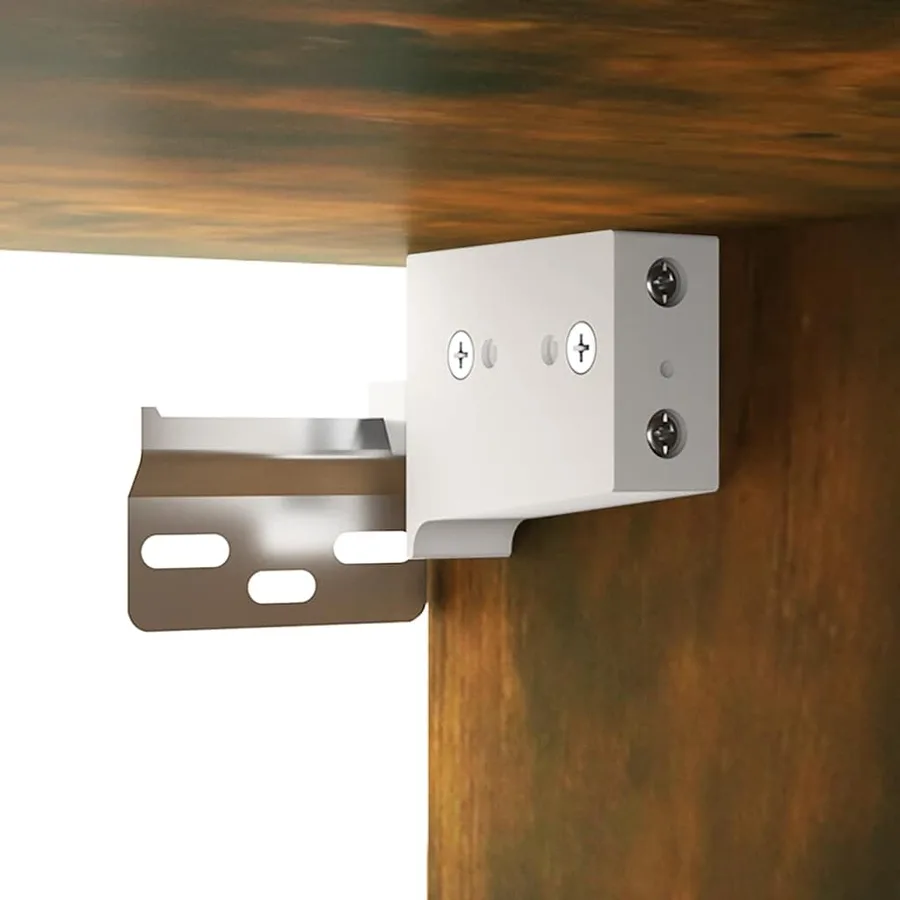 Armoire à miroir avec LED Chêne fumé 91x15x76,5 cm - 10