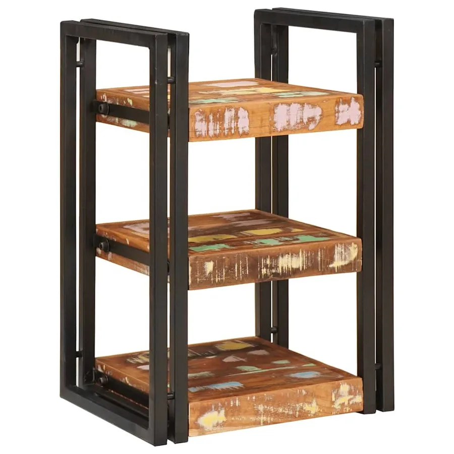 Table de chevet 2 pcs Bois massif de récupération - 2