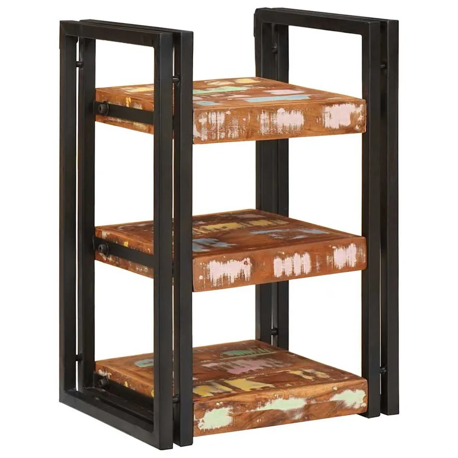 Table de chevet 2 pcs Bois massif de récupération - 3