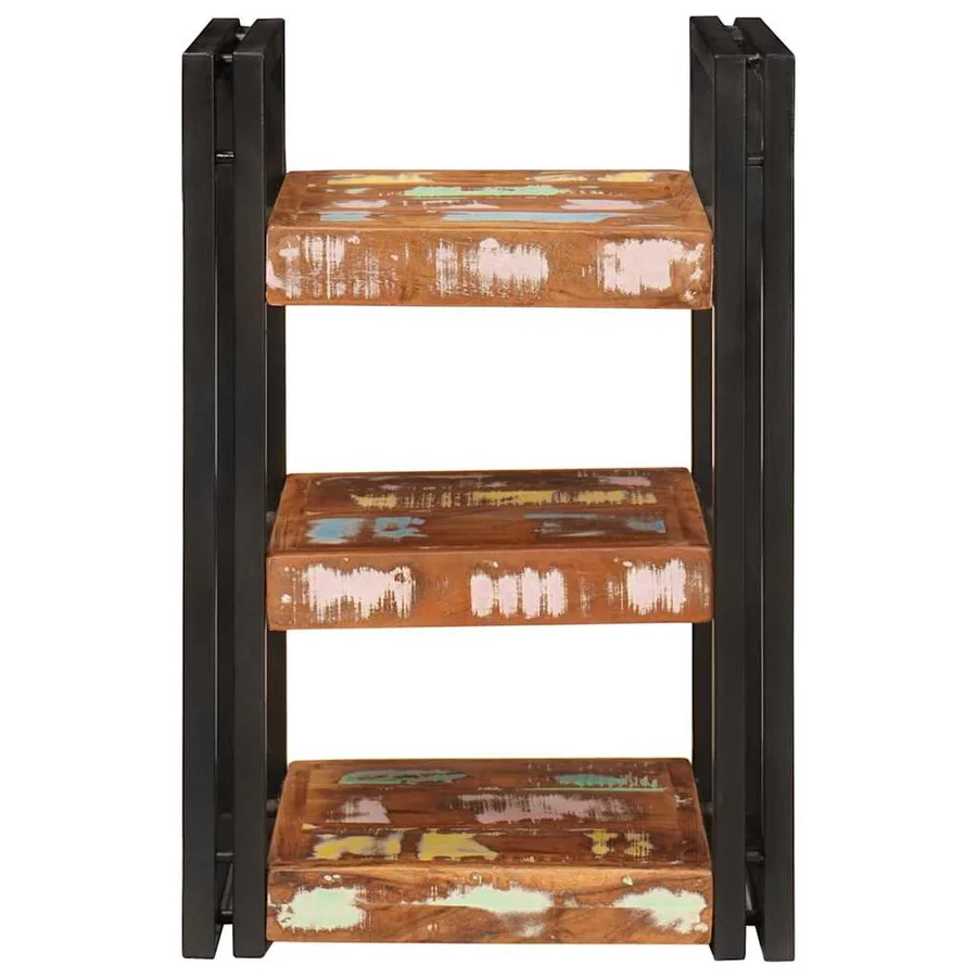 Table de chevet 2 pcs Bois massif de récupération - 4
