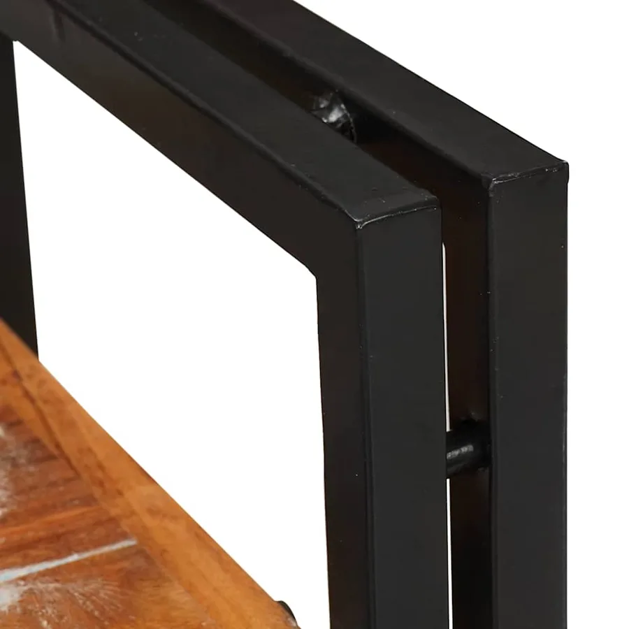 Table de chevet 2 pcs Bois massif de récupération - 7