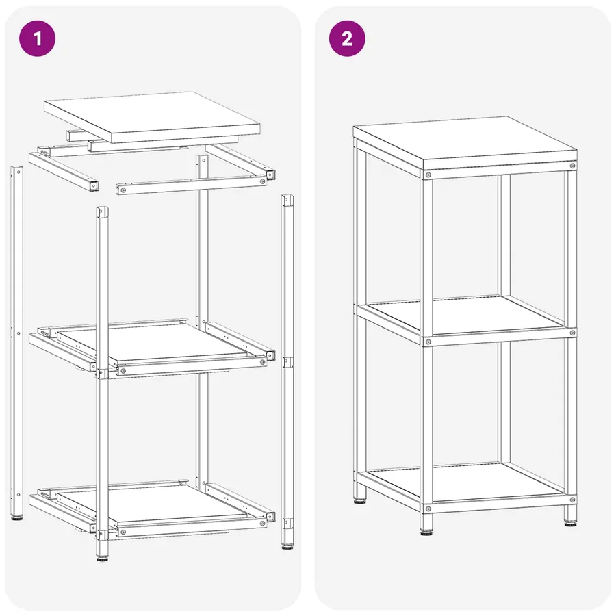 Rangement de cuisine HATTEM Vert olive 40 x 50 x 92 cm Acier - 12