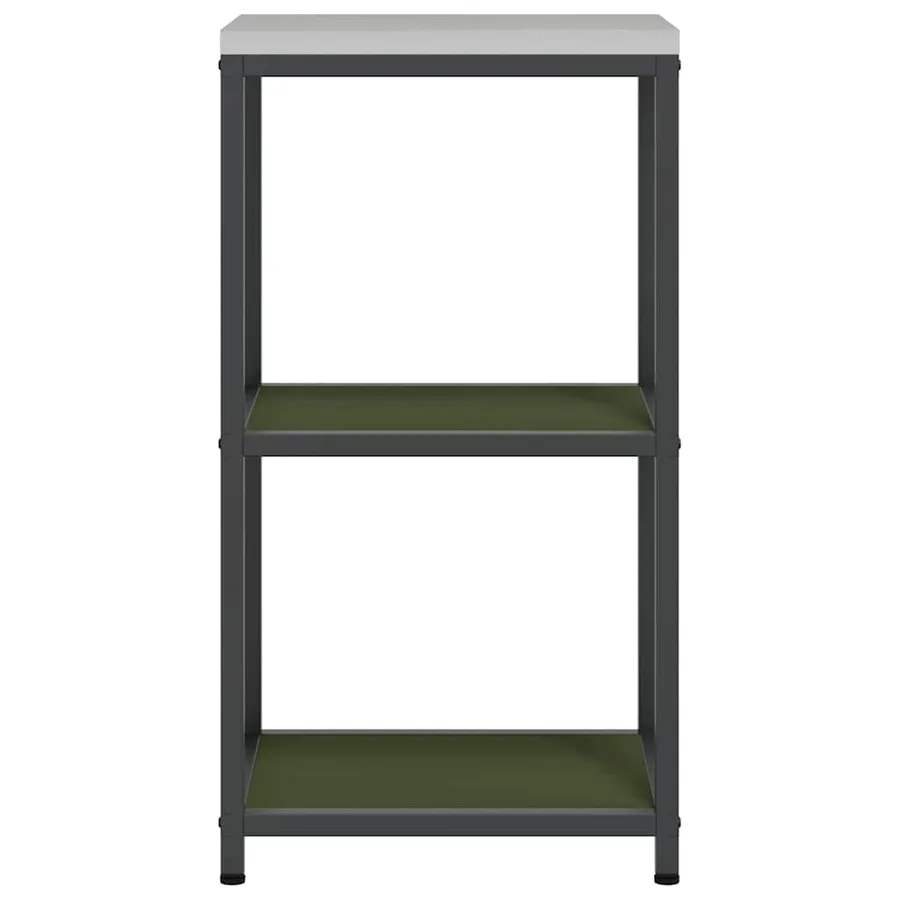 Rangement de cuisine HATTEM Vert olive 40 x 50 x 92 cm Acier - 9