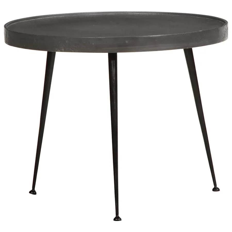 Table basse 2 pcs en bois d'ingénierie noir - 3