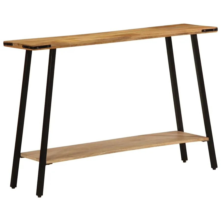 Table console 110x30x75 cm bois de manguier massif - 10