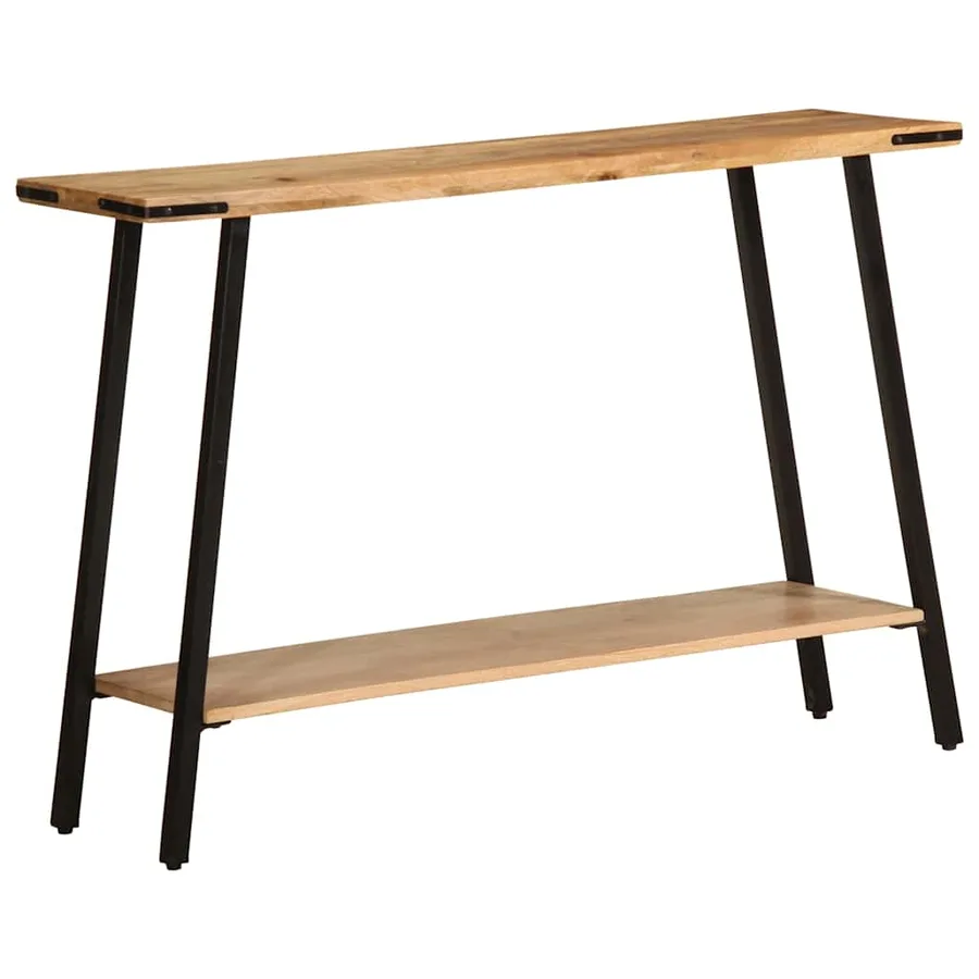 Table console 110x30x75 cm bois de manguier massif - 11