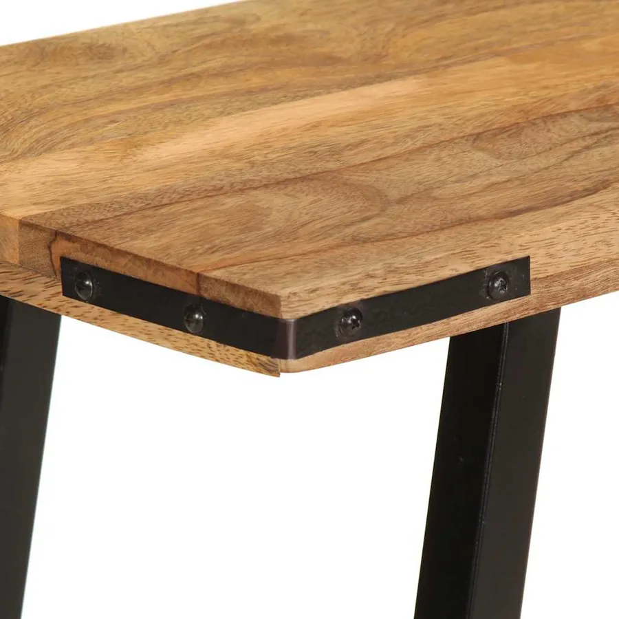 Table console 110x30x75 cm bois de manguier massif - 5