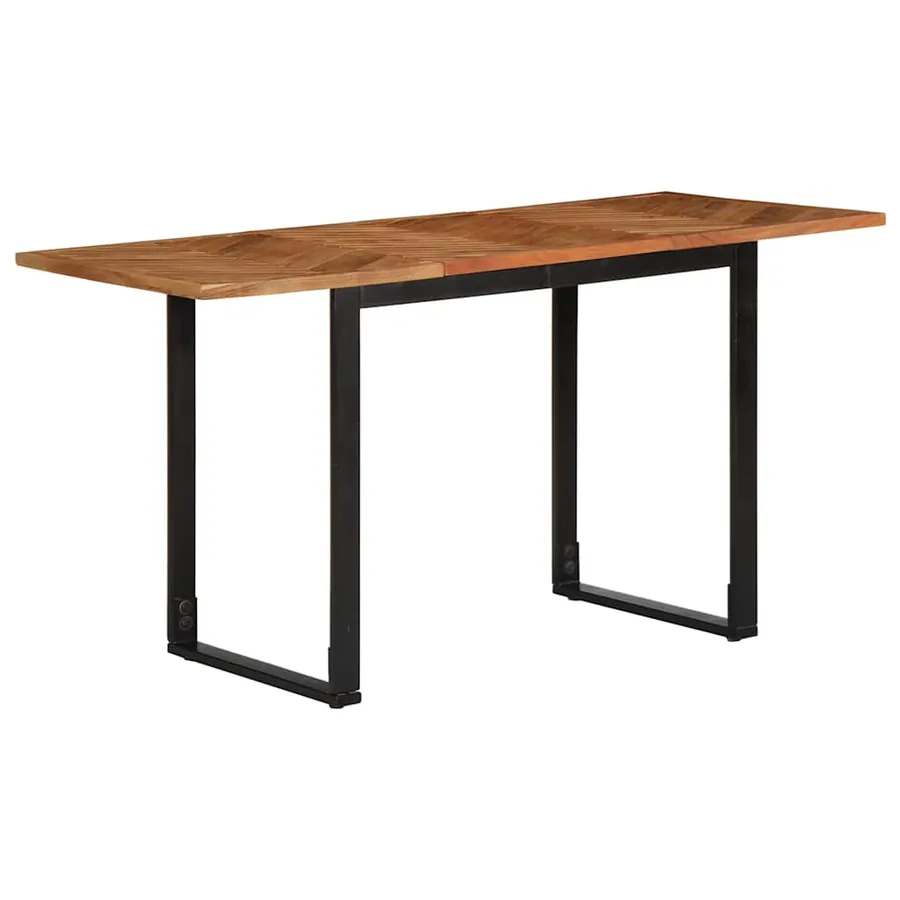 Table à manger 140x70x75 cm bois massif d'acacia