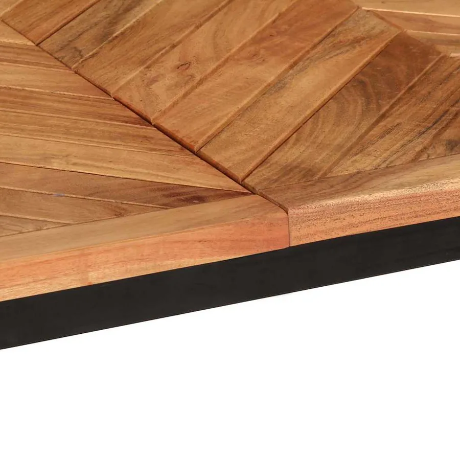 Table à manger 140x70x75 cm bois massif d'acacia - 6