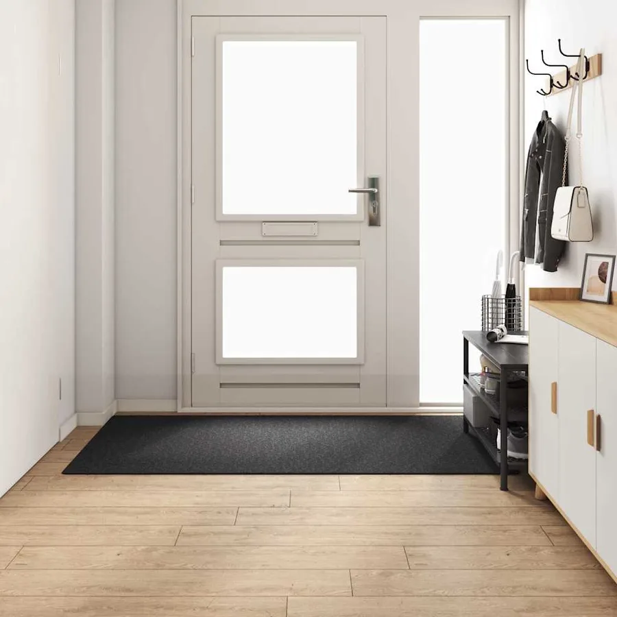 Tapis Couloir Gris foncé 100 x 200 cm 100% Polypropylène - 3