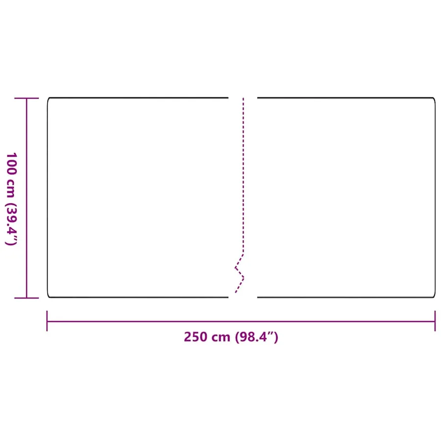 Tapis Couloir Anthracite 100 x 250 cm 100% Polypropylène - 8