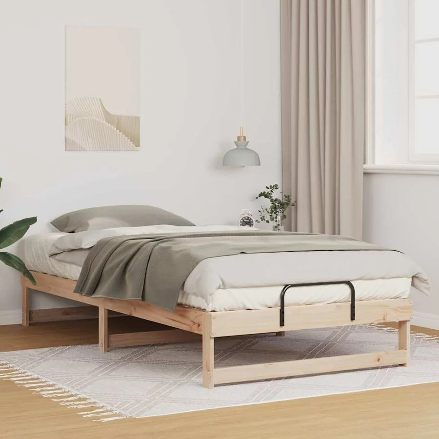 Cadre de lit Marron 100 x 200 cm Pin massif