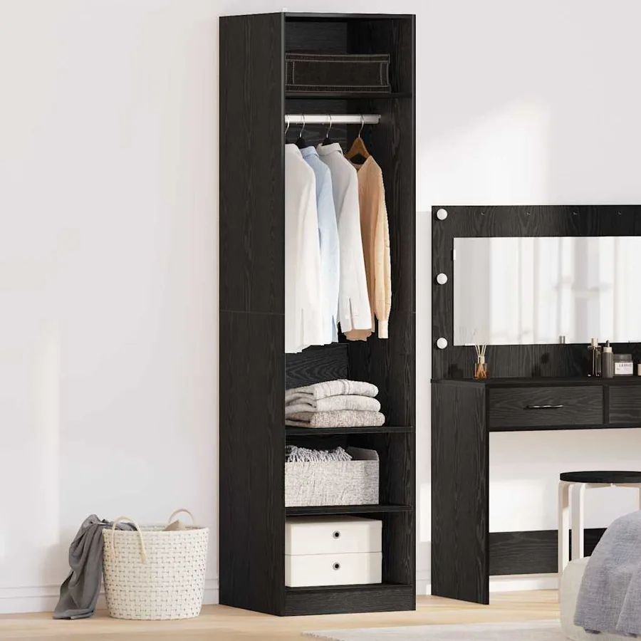 Armoire Chêne noir 50 x 50 x 200 cm Bois d'ingénierie