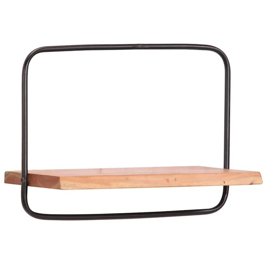 Étagères murales 5 pcs en bois massif d'acacia - 4