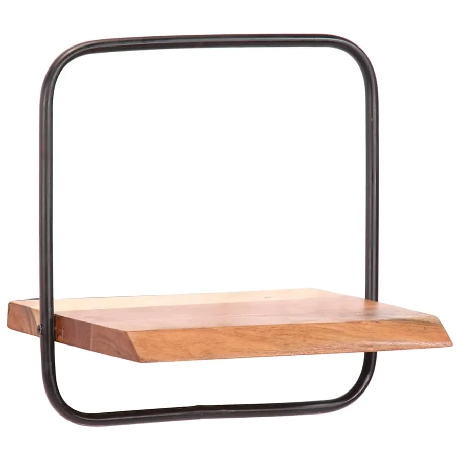 Étagères murales 5 pcs en bois massif d'acacia - 5