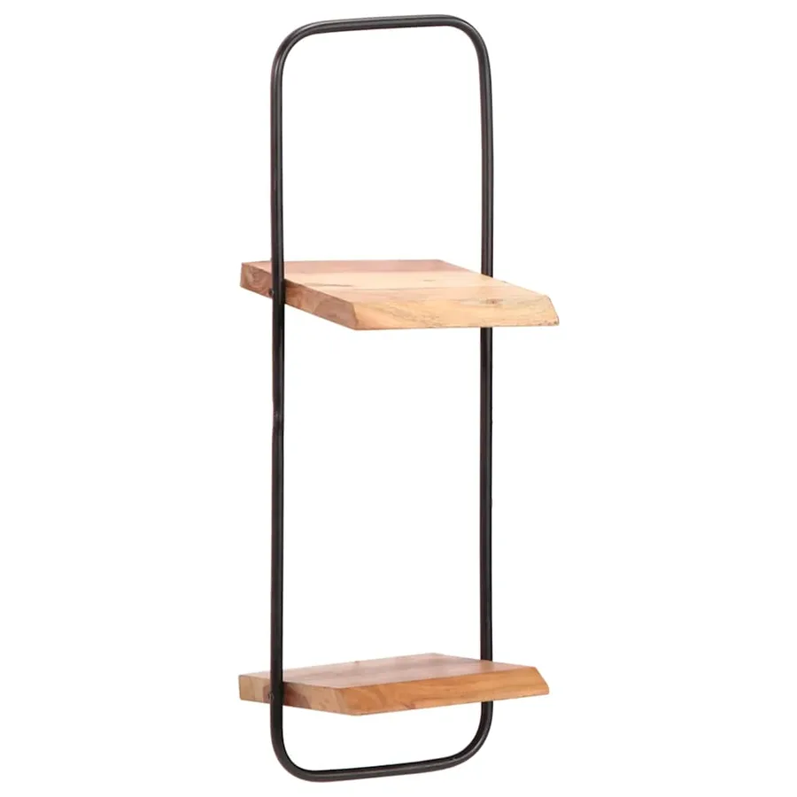 Étagères murales 5 pcs en bois massif d'acacia - 6