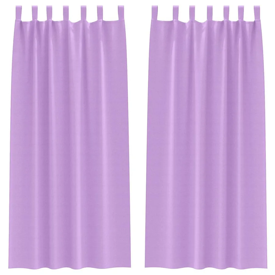 Rideaux occultants avec anneaux 2 pcs Violet 245 x 140 cm - 2