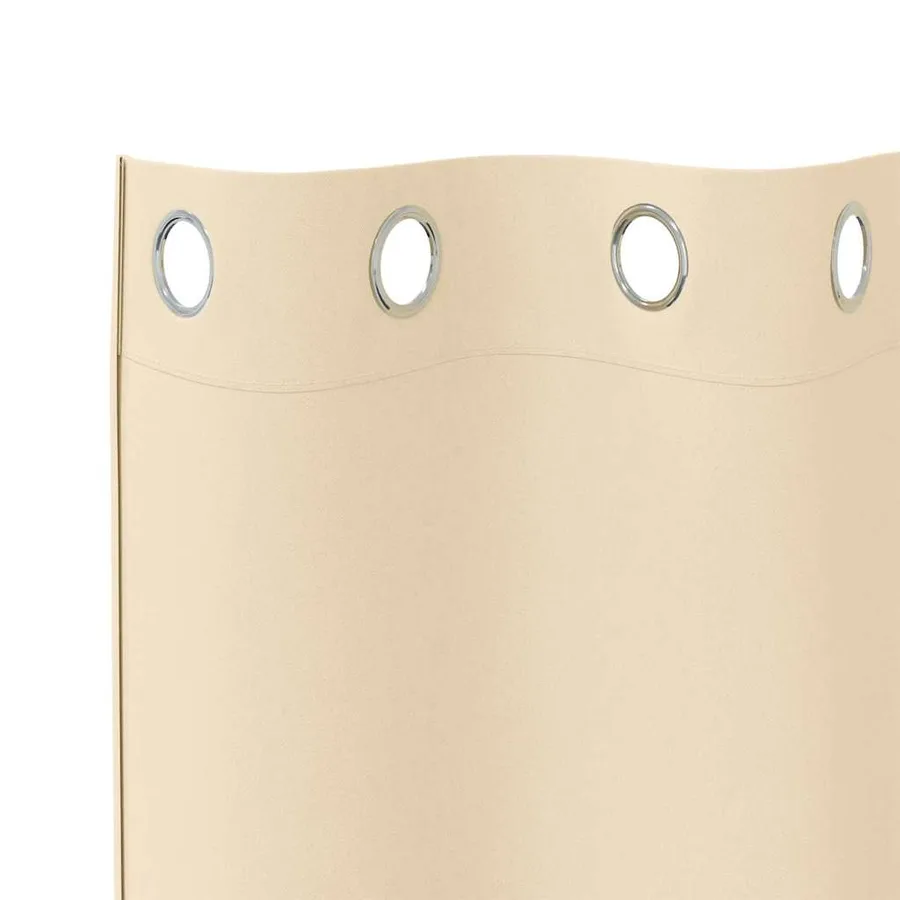 Rideaux occultants avec anneaux 2 pcs Crème 140 x 140 cm - 5