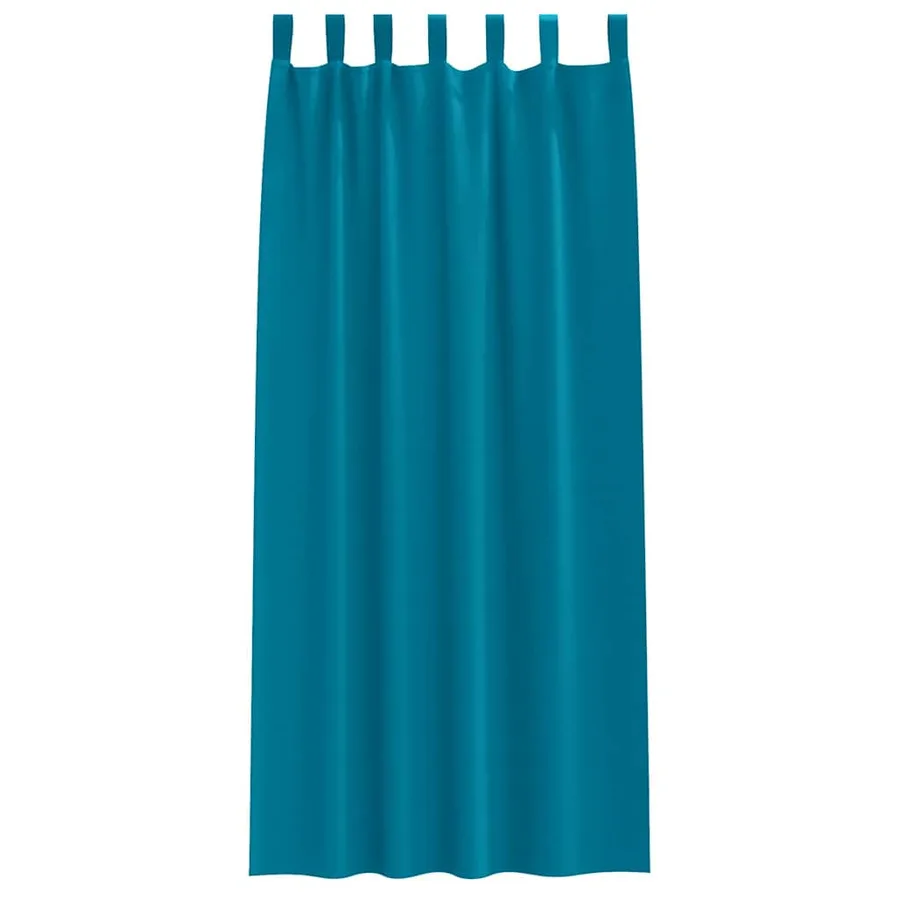 Rideaux occultants avec anneaux 2 pcs Turquoise 245 x 140 cm - 4