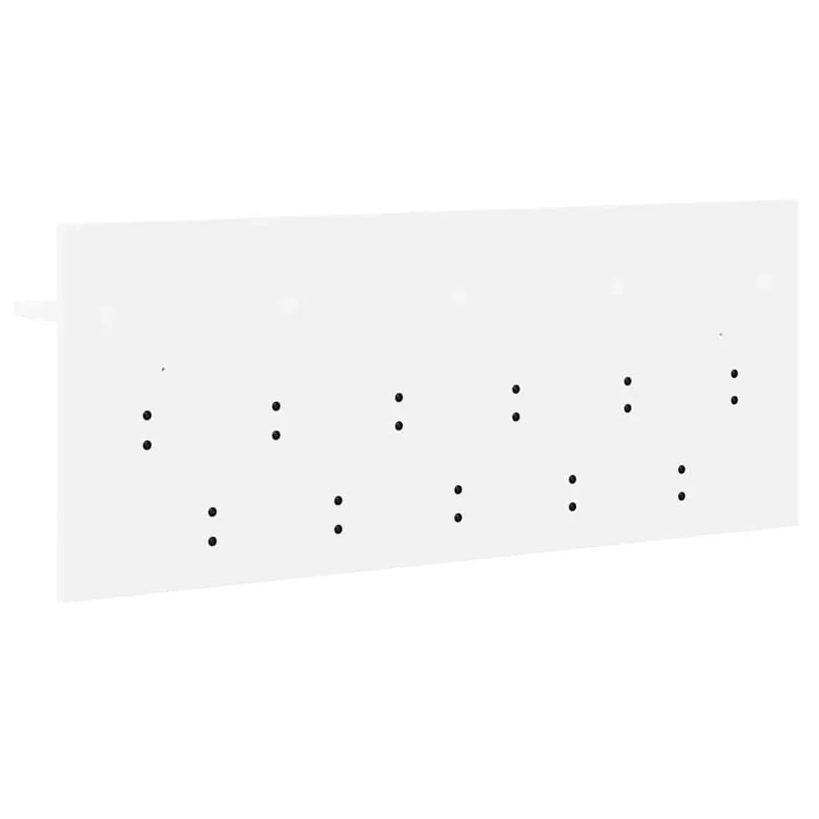 Porte-manteau mural Blanc 100 x 40 x 12 cm Bois d'ingénierie - 7