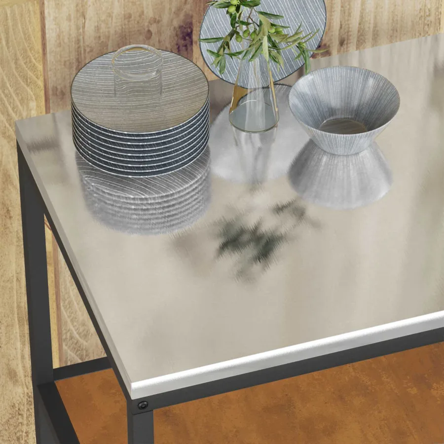 Rangement de cuisine HATTEM Rouillé 60 x 50 x 92 cm Acier - 5