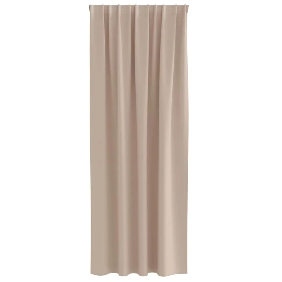 Rideaux occultants avec anneaux 2 pcs Taupe 260 x 140 cm - 4