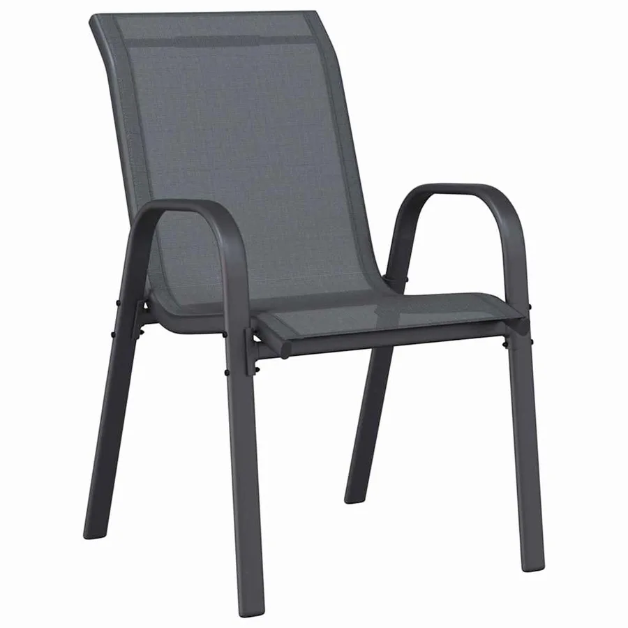 Ensemble bistro de jardin 3 pcs Gris Acier - 5
