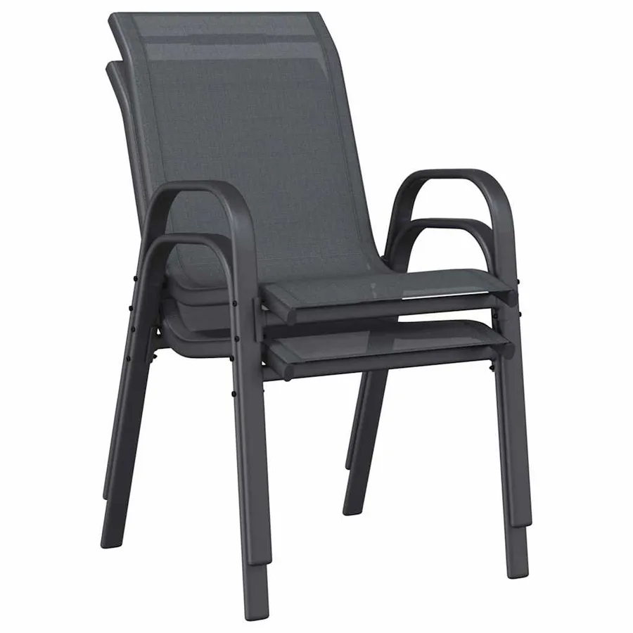Ensemble bistro de jardin 3 pcs Gris Acier - 8
