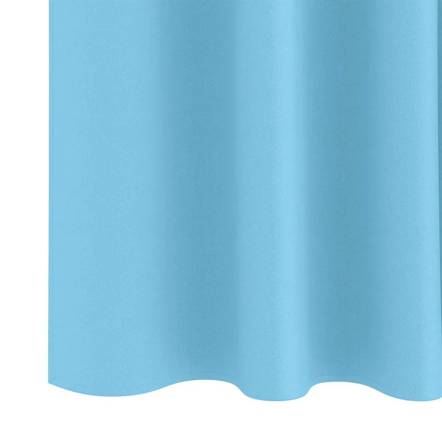 Rideaux occultants avec anneaux 2 pcs Bleu clair 260 x 140 cm - 6