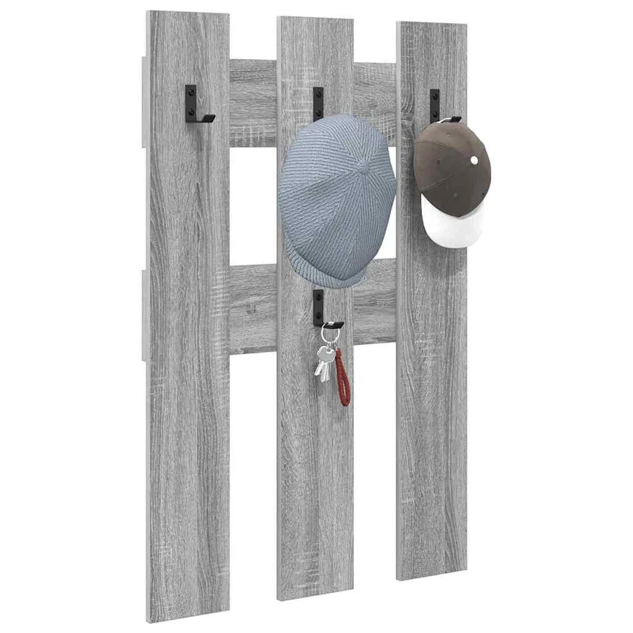 Porte-manteau mural Montage mural Gris Sonoma 65 x 3 x 100 cm - 3