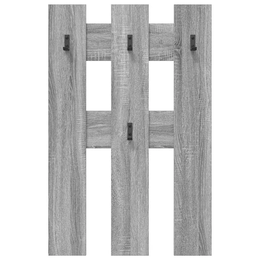 Porte-manteau mural Montage mural Gris Sonoma 65 x 3 x 100 cm - 5