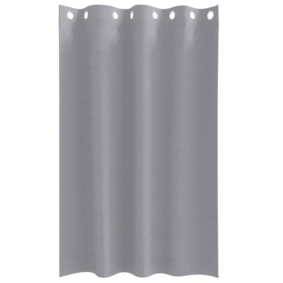 Rideaux occultants avec anneaux 2 pcs Gris clair 175 x 140 cm - 4