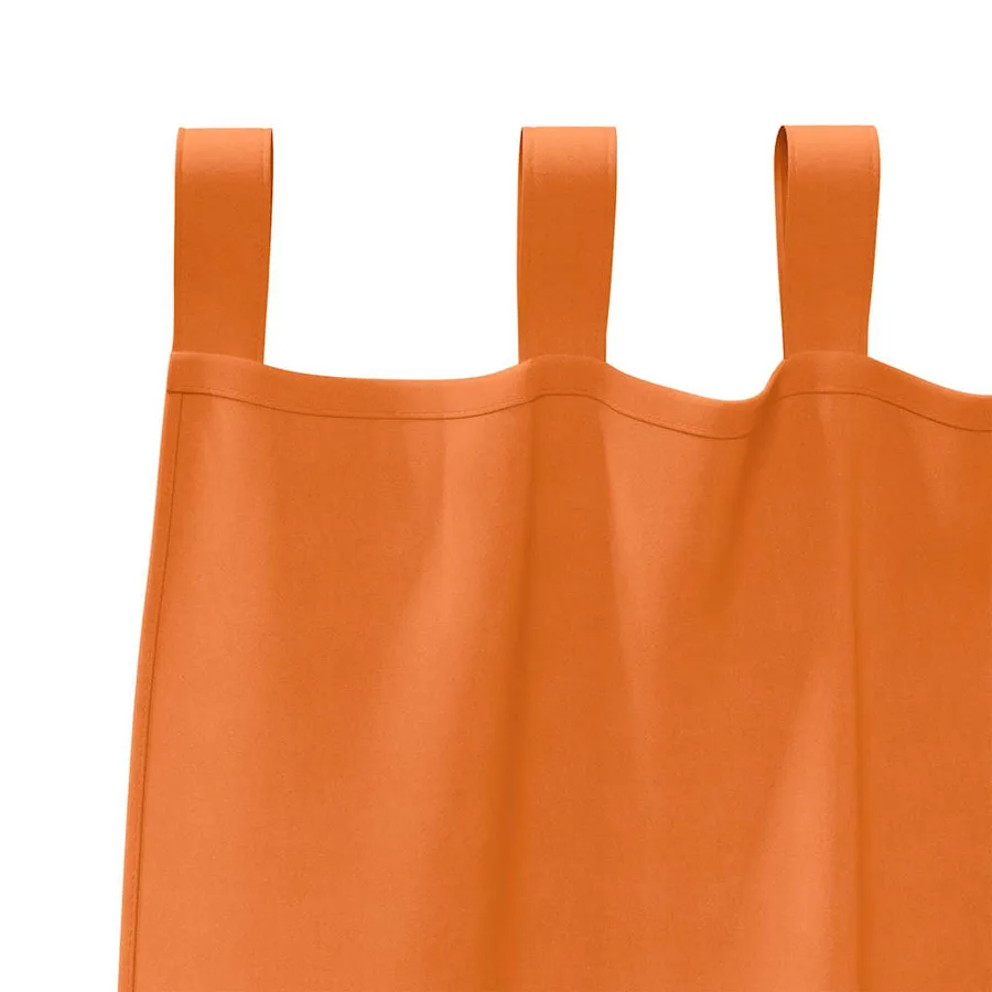Rideaux occultants avec anneaux 2 pcs Orange vif 260 x 140 cm - 5