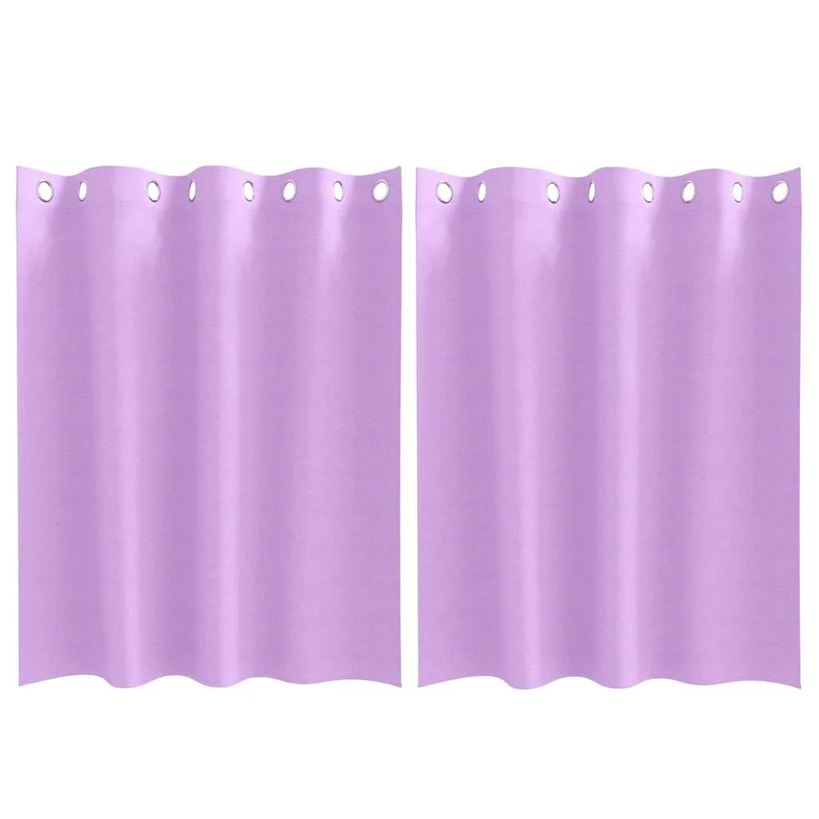 Rideaux occultants avec anneaux 2 pcs Violet 140 x 140 cm - 2