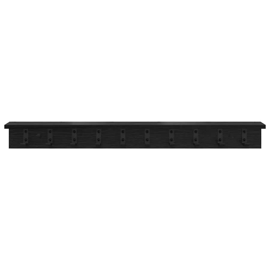 Porte-manteau mural Chêne noir 100 x 10,5 x 10,5 cm - 5