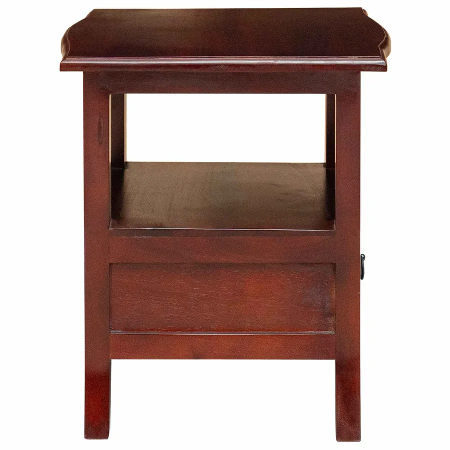 Cabinet de chevet avec tiroir Marron 40 x 40 x 45,5 cm - 6