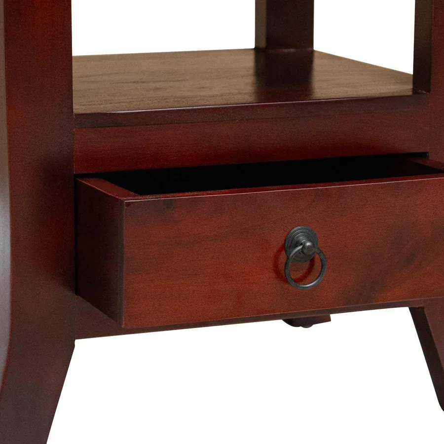 Cabinet de chevet avec tiroir Marron 40 x 40 x 45,5 cm - 9