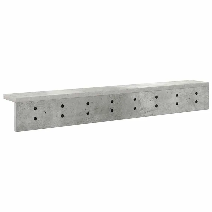 Porte-manteau mural Gris béton 80 x 10,5 x 10,5 cm - 7