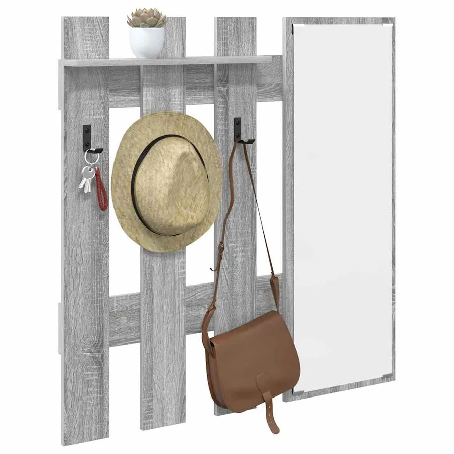 Porte-manteau mural Montage mural Gris Sonoma 100 x 10 x 100 cm - 3