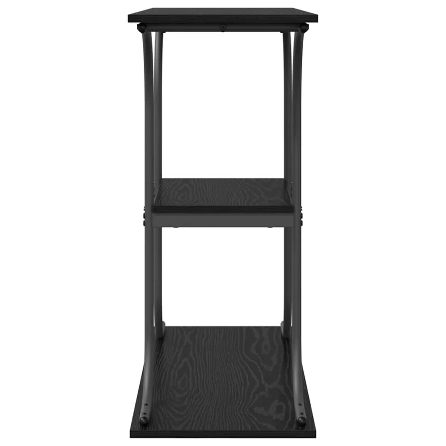 Table console Chêne noir 101 x 35 x 80,5 cm Bois d'ingénierie - 6