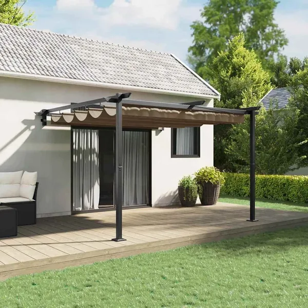 Pavillon 300 x 300 x 200 cm Taupe Polyester