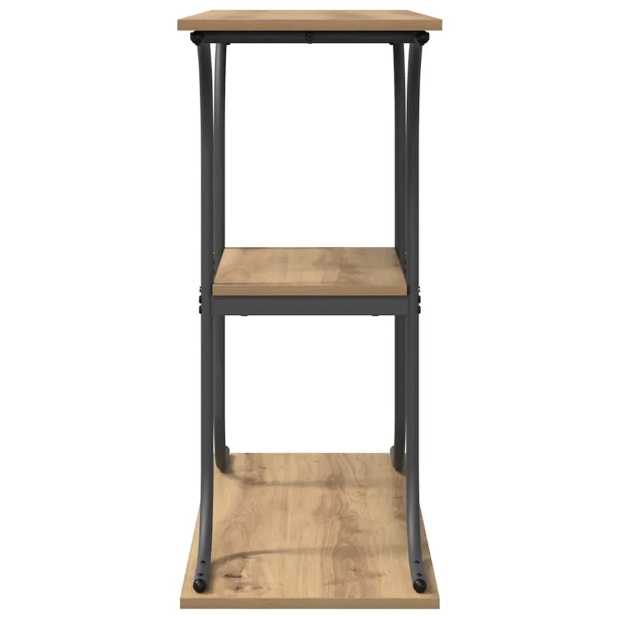 Table console avec étagère Chêne artisanal 101 x 35 x 80,5 cm - 6