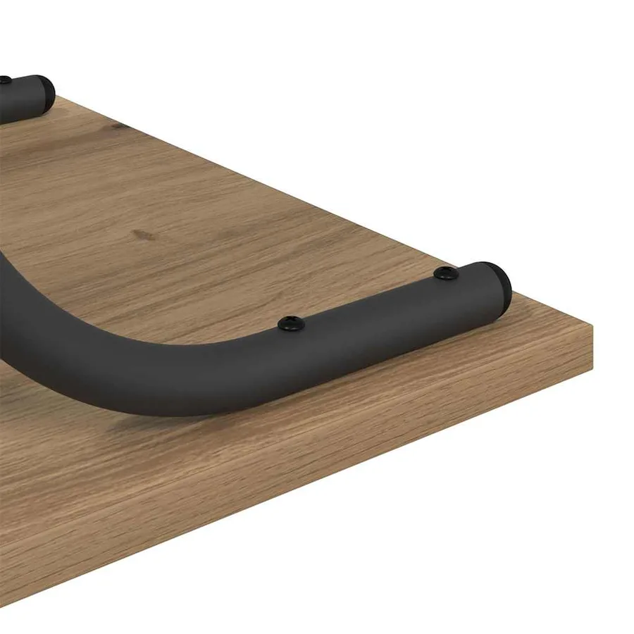 Table console avec étagère Chêne artisanal 101 x 35 x 80,5 cm - 9