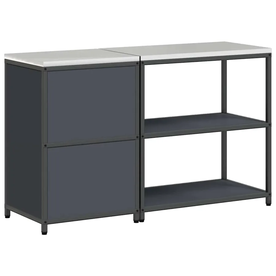 Ensemble de rangement cuisine HATTEM 2 pcs Anthracite - 11