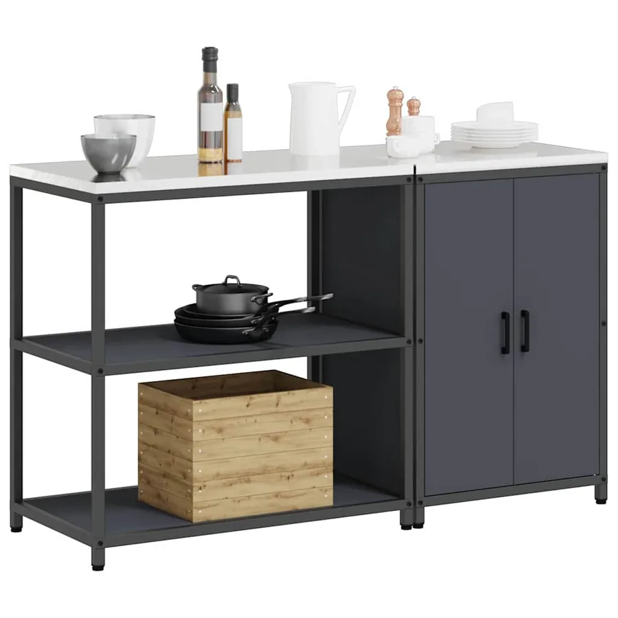 Ensemble de rangement cuisine HATTEM 2 pcs Anthracite - 3