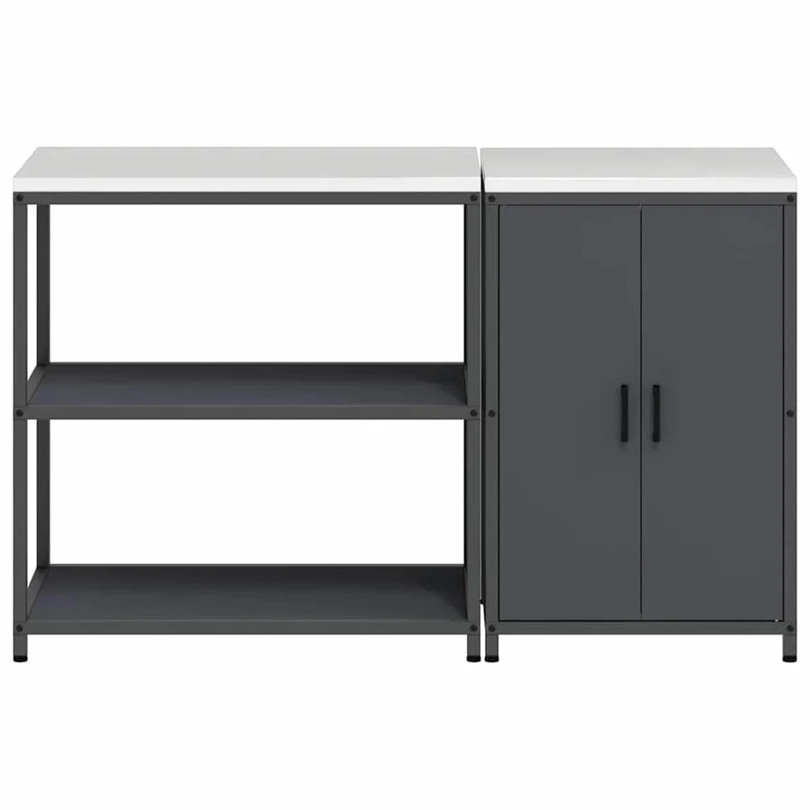 Ensemble de rangement cuisine HATTEM 2 pcs Anthracite - 9