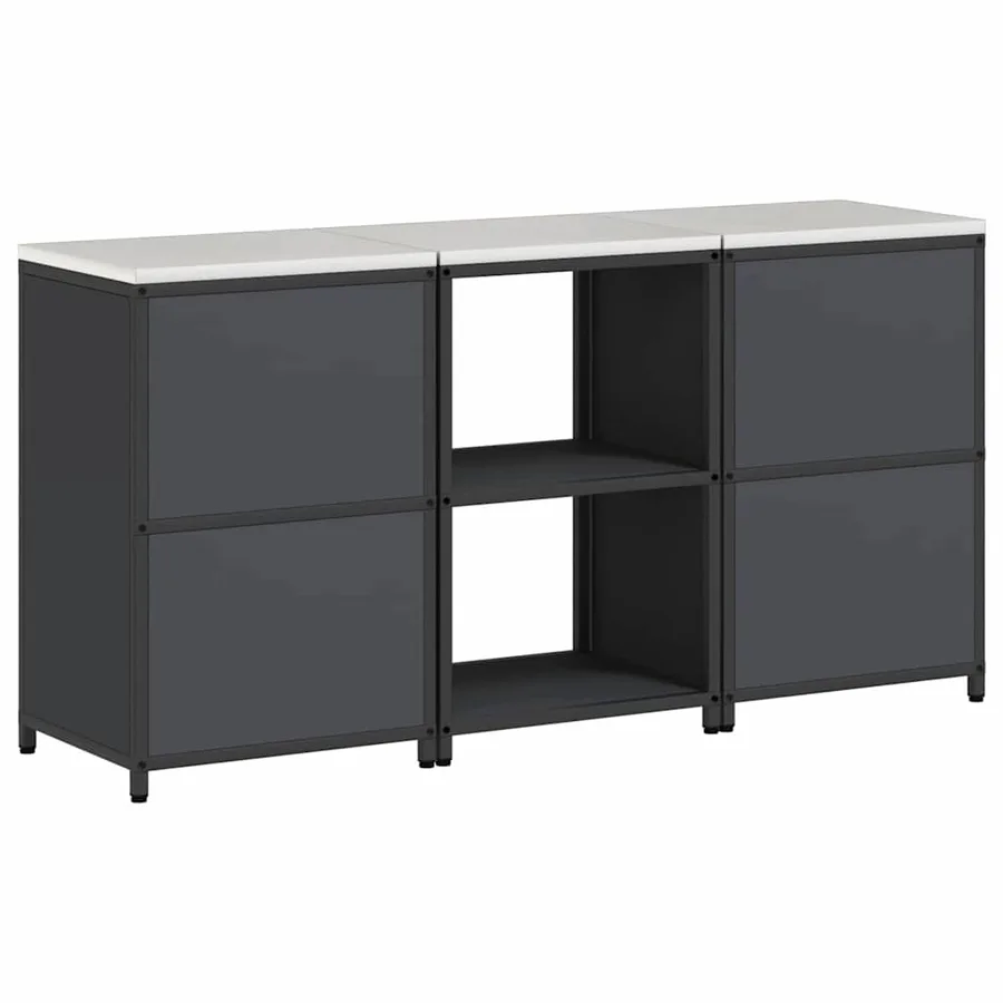 Ensemble de rangement cuisine HATTEM 3 pcs Anthracite - 11