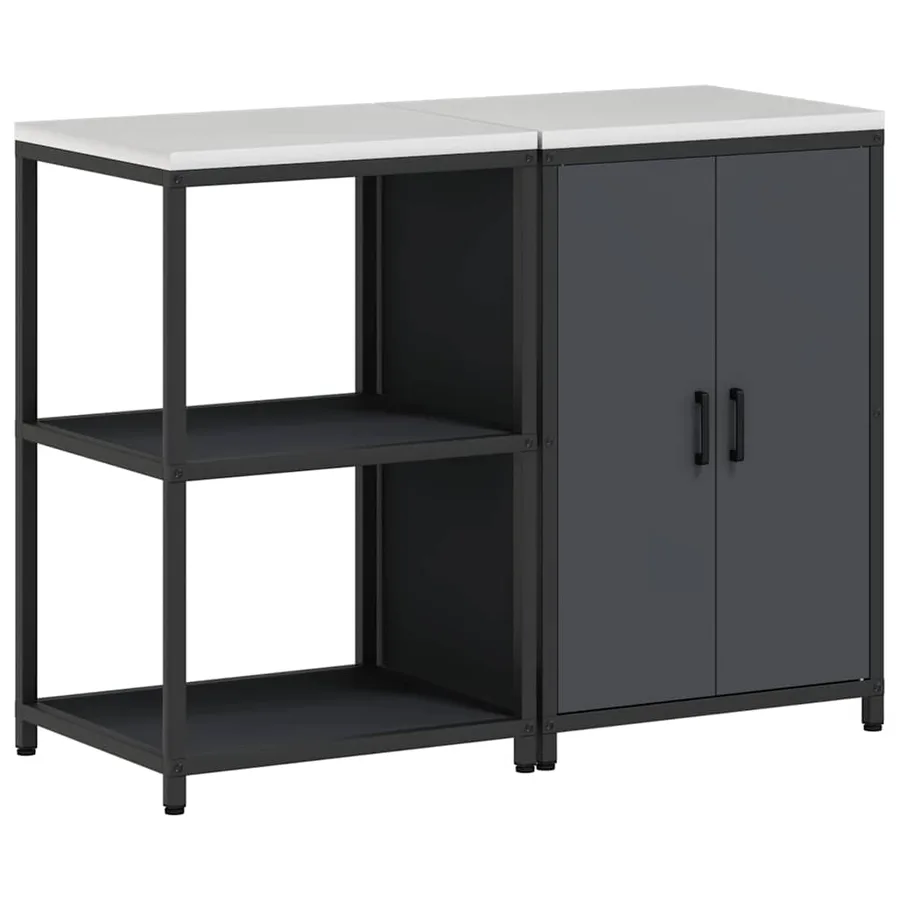Ensemble de rangement cuisine HATTEM 2 pcs Anthracite - 2